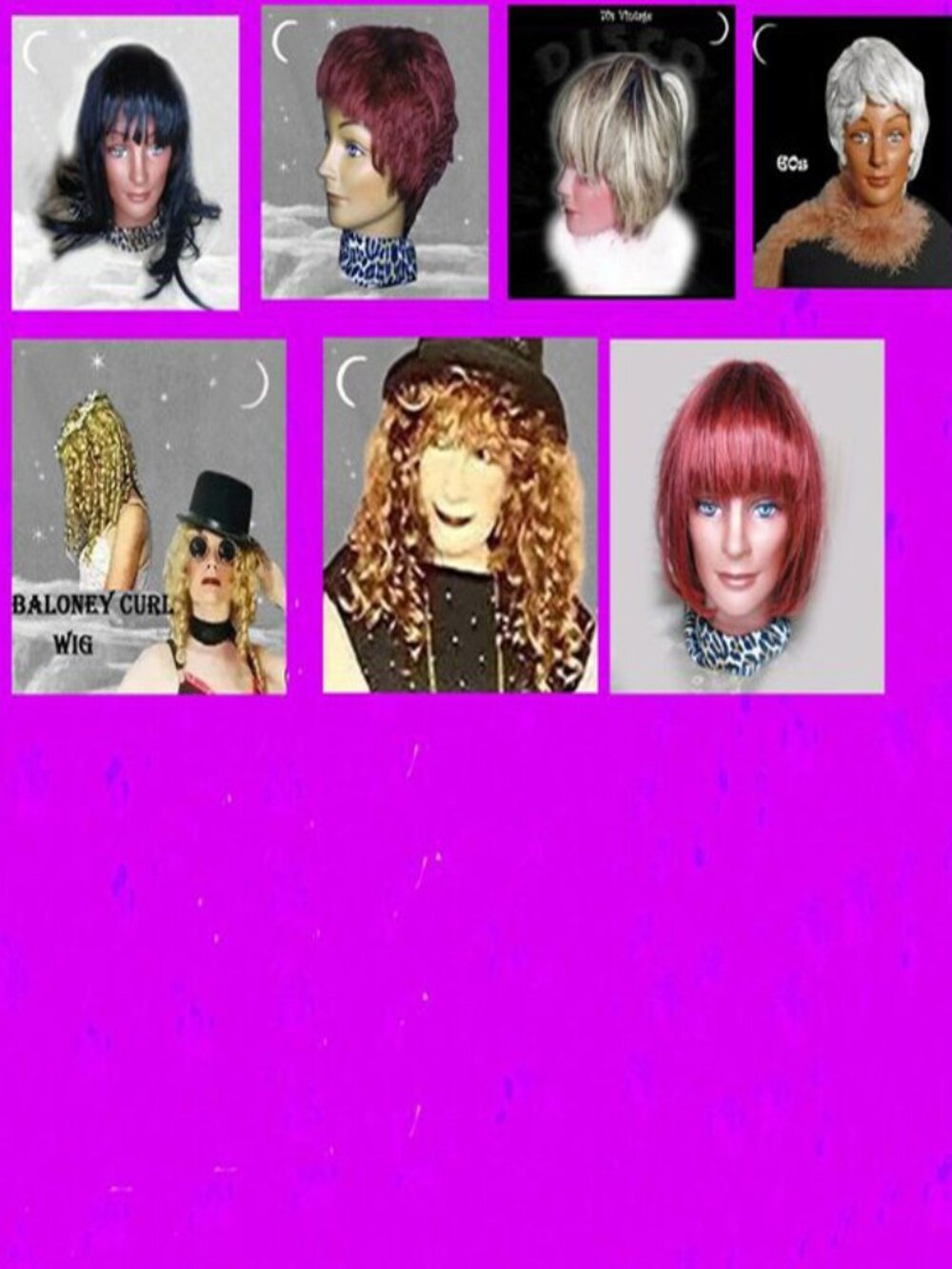 Red Hair Wig, Classic Bob for 50s Looks and 60s 70s 80s etc Styles - Picture 14 of 15